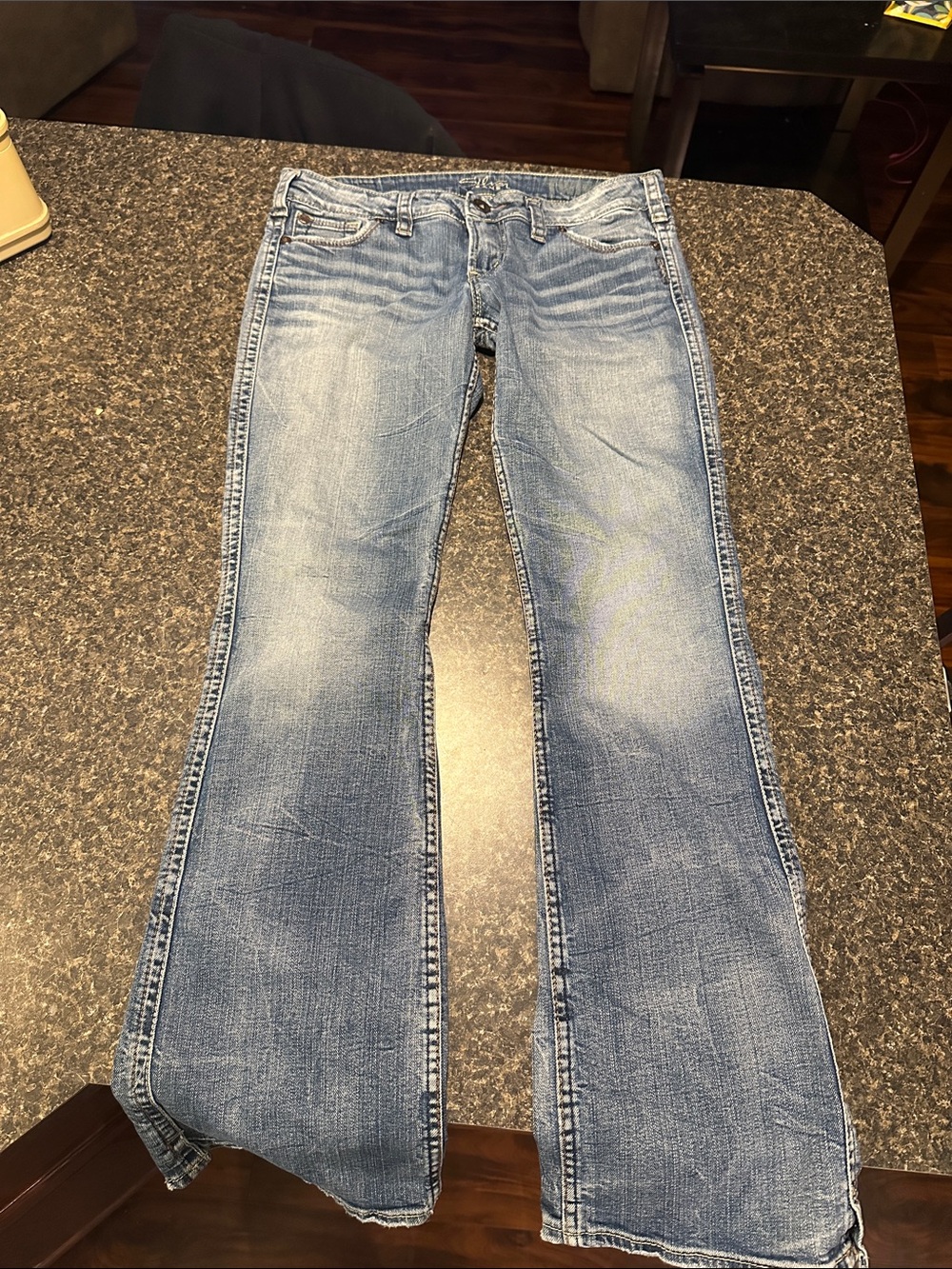Silver Jeans Light Blue Flared Bootcut Denim
